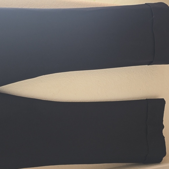 Express Black Dress Pants 7/8 – Front Zip, Flare - Picture 2 of 6